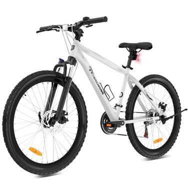 Гірський велосипед EVERCROSS EM3 для дорослих (чоловіків та жінок), 26-дюймовий велосипед, 21-швидкісна система передач, алюмінієва рама з амортизаційною вилкою, всюдихідний велосипед з дисковими гальмами, вантажопідйомність 150 кг