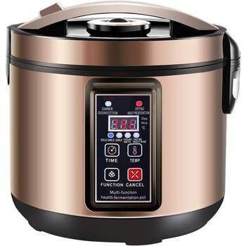 Машина для йогурту MLGB 6 л, ферментер чорного часнику, машина для кімчі, повністю автоматична машина для солодкого рисового вина, багатофункціональний ферментатор Natto Machine Black-gold 6L