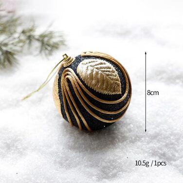 Набір із 8 ялинкових кульок Rehoetom