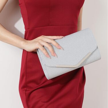 Жіноче блискуче клатч, елегантна вечірня сумочка зі знімним ланцюжком. Весільна сумочка через плече, кросбоді, для святкових заходів, банкетів, вечірок. Білий колір.