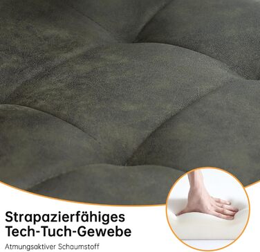 Обідні стільці, комплект з 4 шт. , кухонні стільці з металевою основою, для їдальні, вітальні, кухні, спальні та зони прийому гостей - Green 4 Green