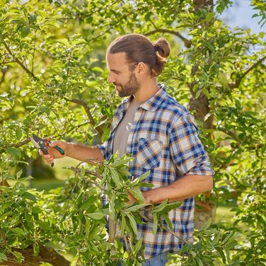 Садові ножиці Gardena PremiumCut Pro Flex, обхідний різ, для свіжої деревини, діаметр різу 24 мм, ергономічні ручки, леза PowerCoating, виготовлені в Німеччині (12252-20) Свіжа деревина, плавно регульована ширина ручки