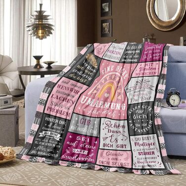 Подарунки для найкращих друзів, подарунок на день народження для найкращих друзів, подарунки на ковдру-обійми для дівчини, подарунки для жінок, сестри, колеги, дружини та матері на ковдру на день народження 130x150 см ОБІЙМИ 150x130 см