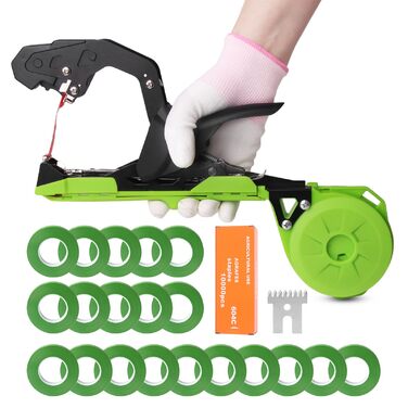 Плоскогубці для обв&39язування рослин, машина для обв&39язування рослин 420 г, машина для обв&39язування рослин з 10 000 скобами та 20 рулонами зеленої клейкої стрічки SJ-B13G