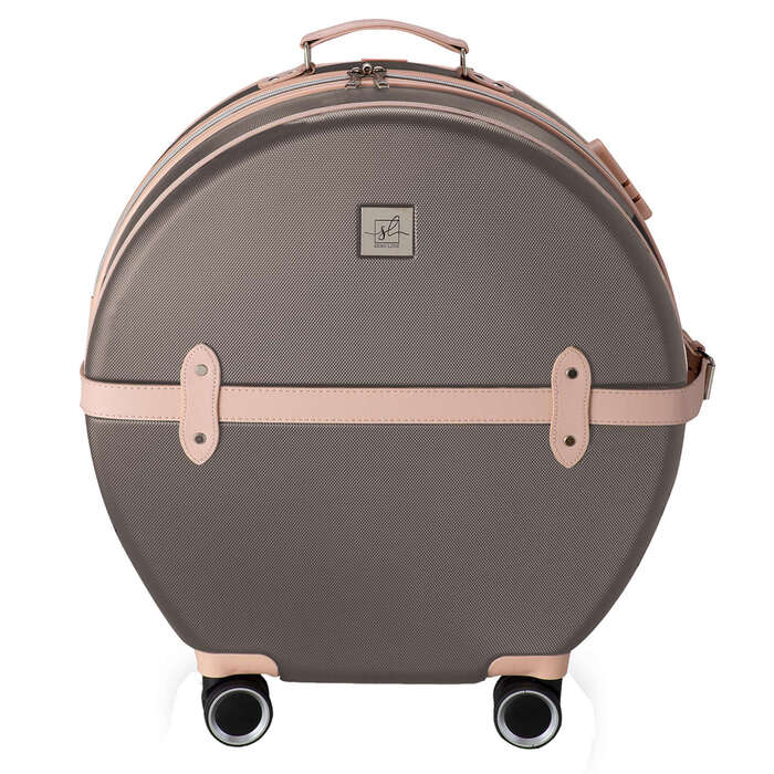 Валіза Semi Line 24' (M) Brown/Pink Cream (T5673-3)