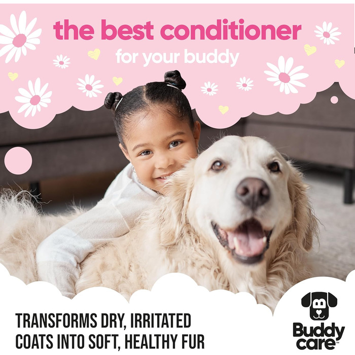 Дитячий кондиціонер для собак Baby Fresh від Buddycare - 500 мл - Ароматизований кондиціонер з пудровим ароматом, з алое вера та провітаміном B5