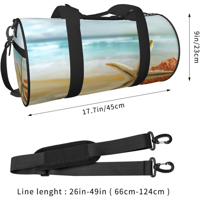 Дорожня сумка-циліндр, колір коралового рифу, спортивна сумка для чоловіків та жінок, сумка-мішок, спортивна дорожня сумка