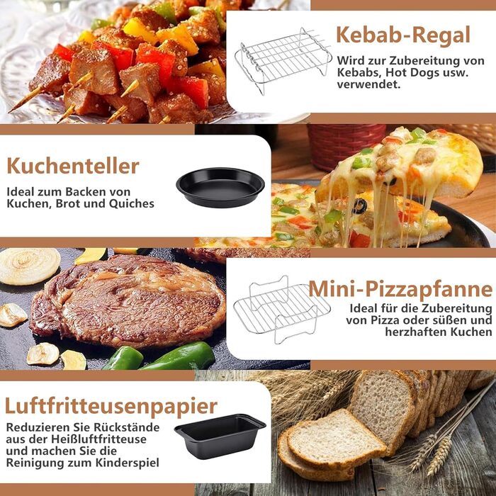 Аксесуари Аерофритюрниця для Ninja Foodi AF300EU AF400EU, 2024 нові аксесуари для двозонної фритюрниці, аксесуари для фритюрниці, включаючи форму для випічки, силіконову форму, вкладиші, решітки 20 шт., 20 шт.