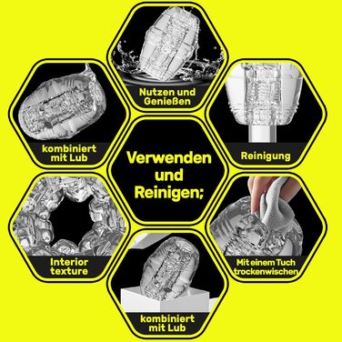 Реалістичний мастурбатор Auyoyer 3D для чоловіків, прозорий