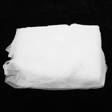 Дихаюча москітна сітка SIXRUN з гарною повітропроникністю для комфортного сну, для дитячої кімнати, біла, 1,6 x 4,2 м, з дверцятами для малюків-одинаків