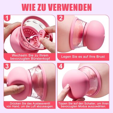 Стимулятор грудей та клітора VTAON 3в1, 10 режимів