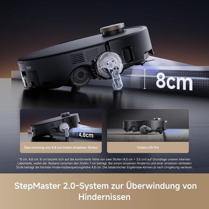 Комплект MOVA Z60 Ultra Roller з функцією HydroForce-Wischen та AutoShield-Tech, чорний