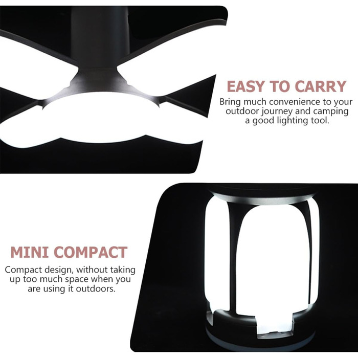 Сонячний кемпінговий світильник Luxshiny, світлодіодний світильник для намету з ABS-пластику з гачком, багатофункціональний зовнішній світильник для кемпінгу, саду та надзвичайних ситуацій