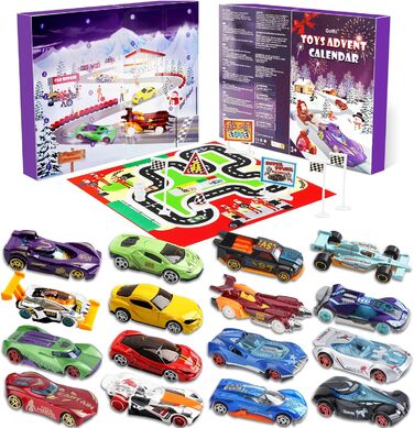 Адвент-календар Goffii Car Toy, 16 машинок