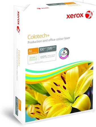 Папір для цифрового друку Xerox Colotech Gold, 100 г/м, A4, 4 x 500 аркушів A4 210 x 297 мм 100 GSM Xerox Colotech Білий