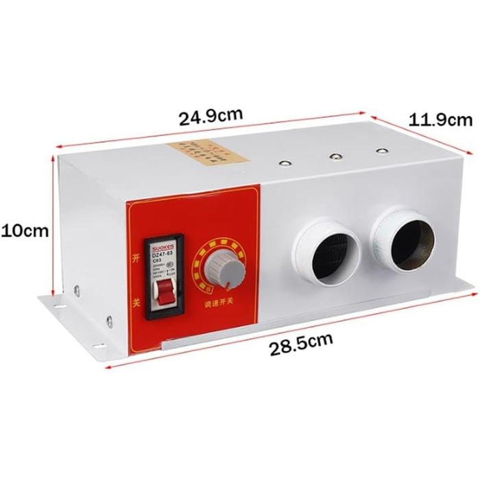 Автомобільний обігрівач SPORTARC, портативний автомобільний обігрівач з розморожувачем, автомобільний електричний обігрівач, універсальний автомобільний обігрівач, 900 Вт, подвійні вентиляційні отвори (12 В)