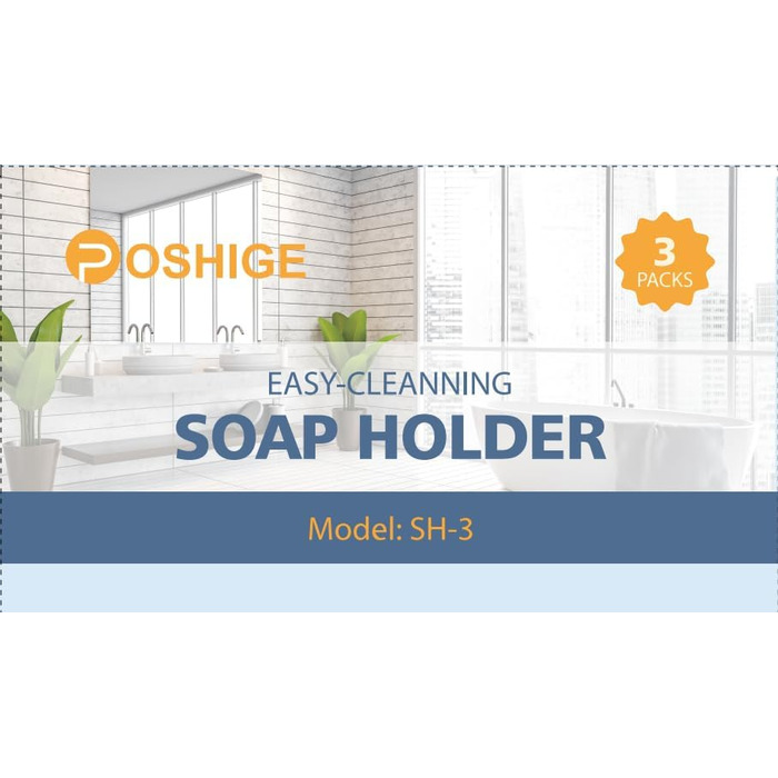 Мильниця з 3 комплектів зі зливною мильницею, захистом для мила, легким очищенням, запобігає утворенню каламуті для душу, ванної к