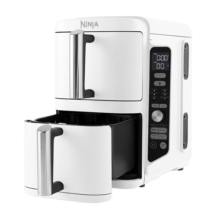 Подвійна аерофритюрниця Ninja SL400EUWH Foodi Dual Zone XL біла