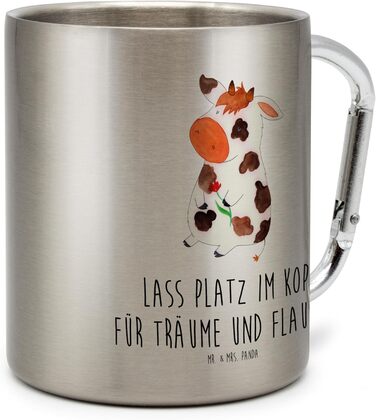 Термос-кухоль Містер і місіс Панда з коровою - подарунок, мрії, термос-кухоль, ферма, ізольований кухоль з нержавіючої сталі, ферма, молоко, корови, ізольований кухоль, чайна чашка, приказка, кухоль для пиття