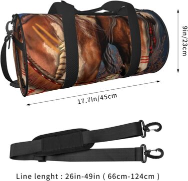 Дорожня сумка-мішок Конячка, універсальна спортивна сумка для чоловіків та жінок, коричнева