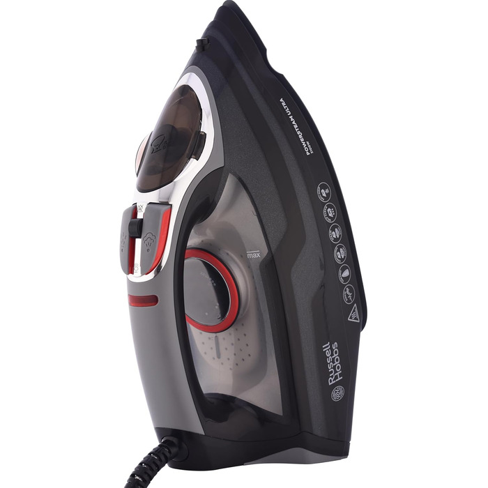 Парова праска Russell Hobbs 3100 Вт, пар 70 г / хв, додатковий паровий удар 210 г / хв Праска (350 мл, керамічна підошва, функція