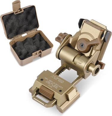 Кріплення для шолома нічного бачення PVS15/18 для L4G24 NVG, металеве кріплення для шолома, регульоване суцільнометалеве алюмінієве кріплення Rhino (золотистого кольору)
