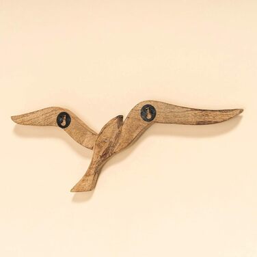 Настінний об'єкт Boltze Чайка (настінний декор з дерева, птахи, морський мотив, фреска для передпокою / вітальні / їдальні) 100794