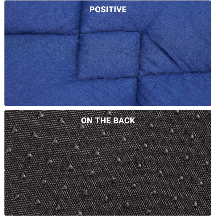 Подушка для кемпінгового ліжка KingCamp для кемпінгових меблів, м&39яка підкладка, підходить для розкладних ліжок та шезлонгів, бавовняна суміш, нековзка та миється, підвищення комфорту для вуличних ліжок, синя з ромбоподібним візерунком 350 г/м, 203 76 с