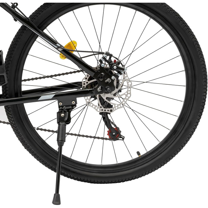 Дюймовий гірський велосипед, 21-швидкісний дорослий велосипед, регульована висота 92-97 см, вантажопідйомність 150 кг, складаний