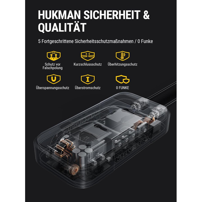 Зарядний пристрій для автомобільних акумуляторів HULKMAN Sigma 10 для акумуляторів 6В/12В зі світлодіодним екраном, крапельний зар