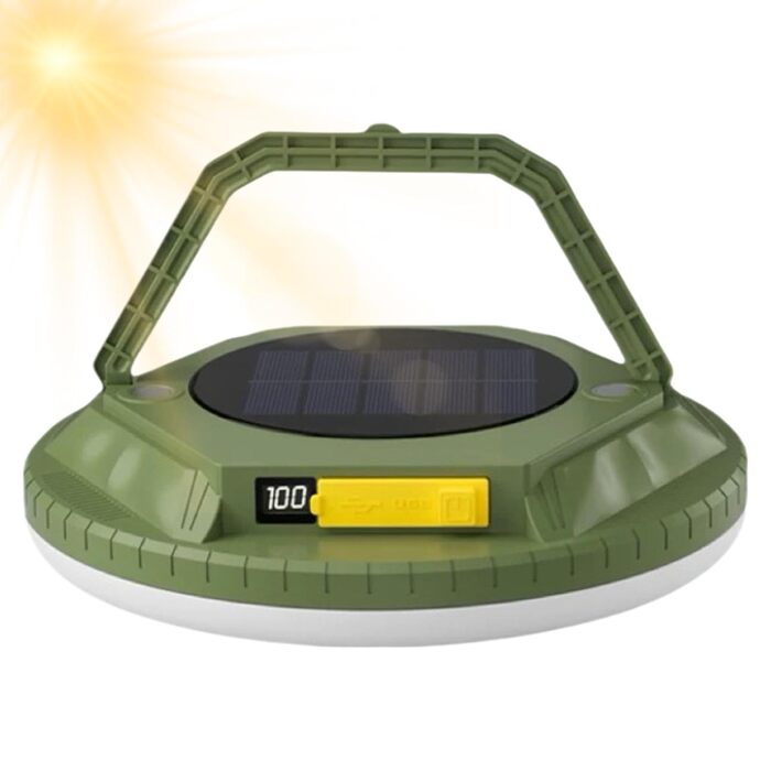 Портативний ліхтар Сонячне спорядження для виживання 1600 люмен Водонепроникний кемпінговий ліхтар для піших прогулянок, походів, активного відпочинку, саду, подвір&39я, патіо, балкону