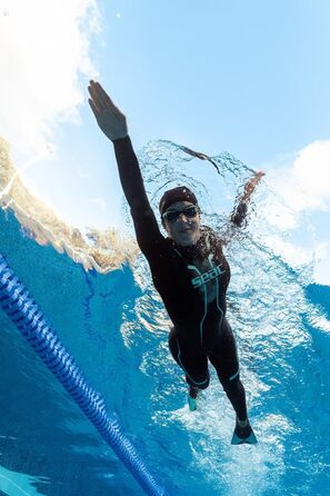 Легкі та потужні короткі ласти для плавання та підводного плавання для дорослих та дітей, чорні, розмір 40/41