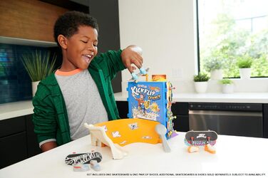 Набір грифів для скейтів Hot Wheels Skate Tony Hawk у вигляді миски для пластівців, 1 ексклюзивна дошка та пара знімних черевиків,