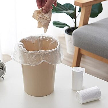 Міцних контейнерів для сміття, 0,5 л, для невеликих сміттєвих баків / настільних баків, підходять для баків об&39ємом 2 літри або менше. Прозорі., 300