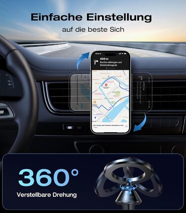 Повністю металевий тримач для мобільного телефону Автомобільний магніт для автомобільного кріплення Mgasafe 26xN55 найсильніші маг