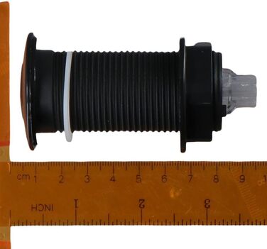 Повітряний вимикач для відведення сміття Довгий кнопковий подрібнювач в зборі Вбудований перемикач матовий чорний з повітряним шлангом