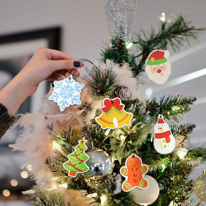 Ароматична ялинка Автомобільне Різдво x6, Освіжувач повітря Ароматична ялинка, Освіжувач повітря для автомобіля, Ароматична підвіс