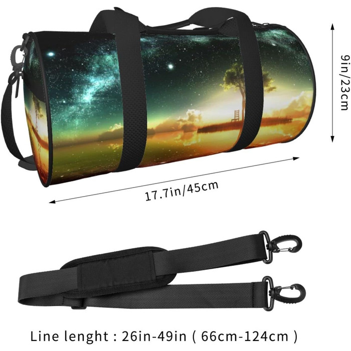 Дорожня сумка-циліндр Аніме Скай, спортивна сумка для чоловіків та жінок, сумка-мішок, спортивна дорожня сумка