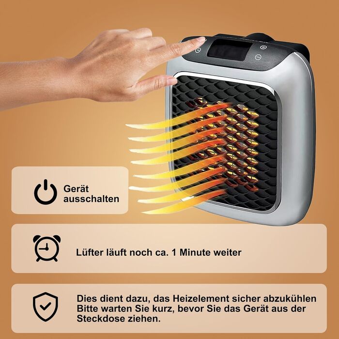 Підключаємий обігрівач Wellheater, міні-обігрівач для колодязів миттєво зігрійте свій дім, ідеальне рішення для затишного тепла в холодні дні