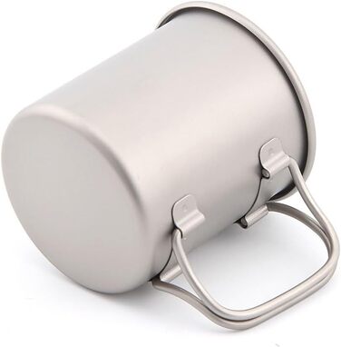 Складані титанові чашки для води, напої, кемпінгові чашки без кришки, надлегкі портативні туристичні кружки 40 г 220 мл, 3200