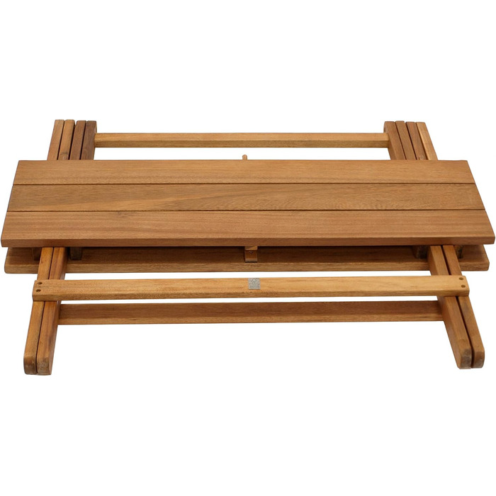 Розкладний журнальний столик DEGAMO Dana 90x52x65 см, масив акації, оброблений олією