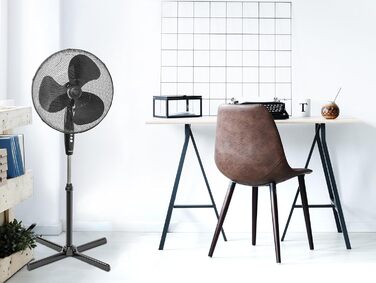 П'єдестальний вентилятор Bestron з трьома швидкостями, вентилятор з функцією обертання на 75 і регулюванням висоти до 122 см, Ø 45