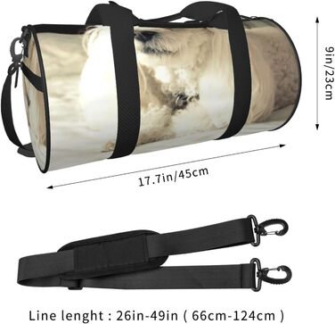 Спортивна дорожня сумка Французький пудель, унісекс, велика спортивна сумка-мішок