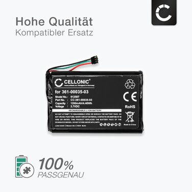 Акумулятор для GPS-навігації, сумісний з Garmin Edge 810, Edge Touring Plus, nvi 2495LMT (1200 мАг, 3,7 В) Запасний акумулятор для набору інструментів 361-00035-03