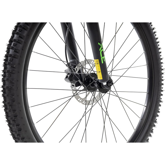 Гірський велосипед Axess Brash MTB Hardtail 16-швидкісна передача Гідравлічні дискові гальма, матово-чорний, 23 дюйми