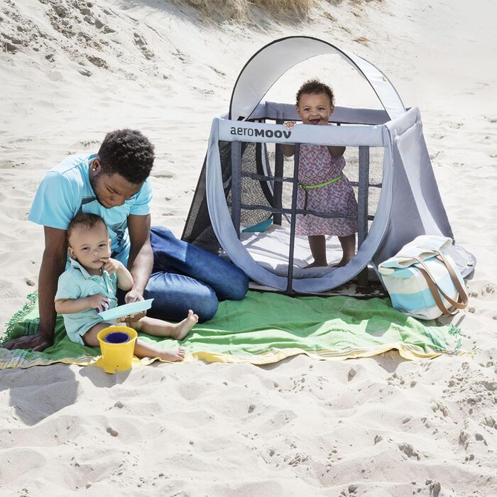 Миттєве дитяче ліжечко для подорожей - 2 секунди збирання - Надзвичайно легке та компактне - 2 рівні для немовлят та малюків - Вис