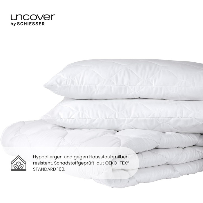 Подушка Uncover by Schiesser Chelsea - 40 x 80 см - Біла