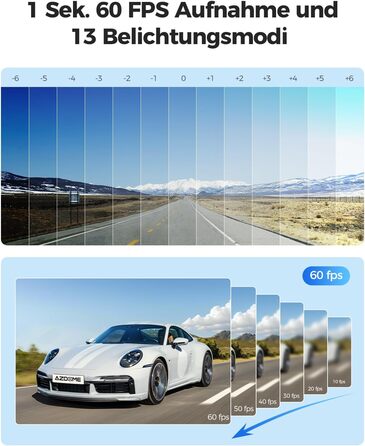 Відеореєстратор автомобільний передній задній 4K/2.5K GPS WiFi відеореєстратор зі Starvis, SD-карта 64GB, автомобільна камера, моніторинг паркування, супер нічне бачення, WDR, широкий кут 170, G-сенсор, циклічний запис, GS63H Pro