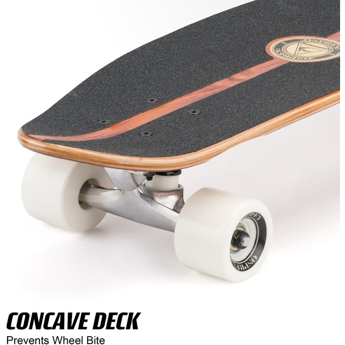 Скейтборд Osprey Single Kick Tail Cruiser In Skate We Trust Brown 27.5" міні-круїзер 70 см old school single kick 7-шаровий канадський клен ABEC-7 PU колеса 60x51 мм для новачків профі In Skate We Trust дизайн оригінал Великобританія 2025