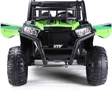Дитячий електромобіль RIRICAR 24V UTV, зелений, електромобіль для дітей 2-х місцевий з пультом дистанційного керування 2.4 ГГц, дв